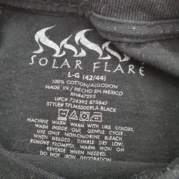 Solar Flare Tee Shirt L Mans Best Friend Dog Beer - Picture 5 of 6